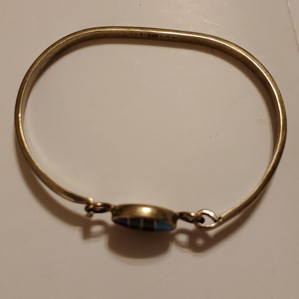 Sterling silver bangle bracelet 925 - Picture 4 of 7